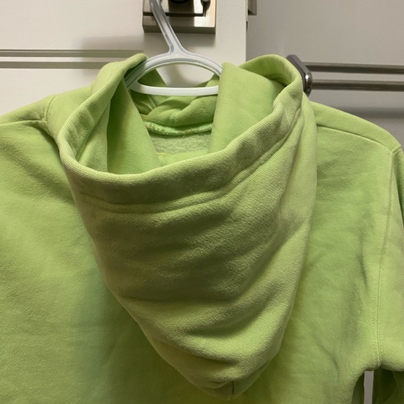 Pastel Green Cropped TNA Hoodie - Picture 4 of 4